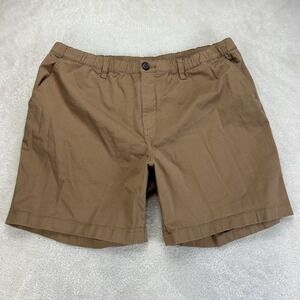 Chubbies Originals Men's 2XL XXL 7 Inch Inseam Khaki Tan Elastic Waist Shorts